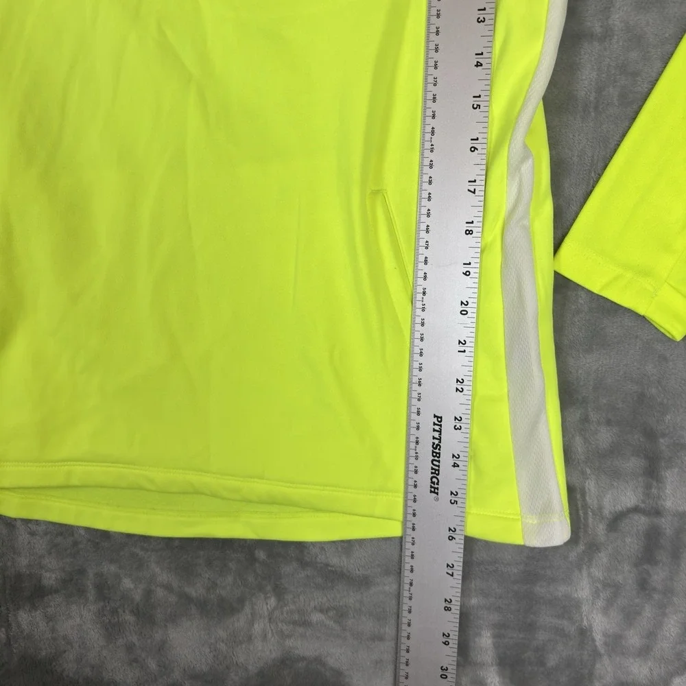 Nike Dri-Fit Running Hoodie Mens Medium Moch Neck Warm AJ9183 Yellow